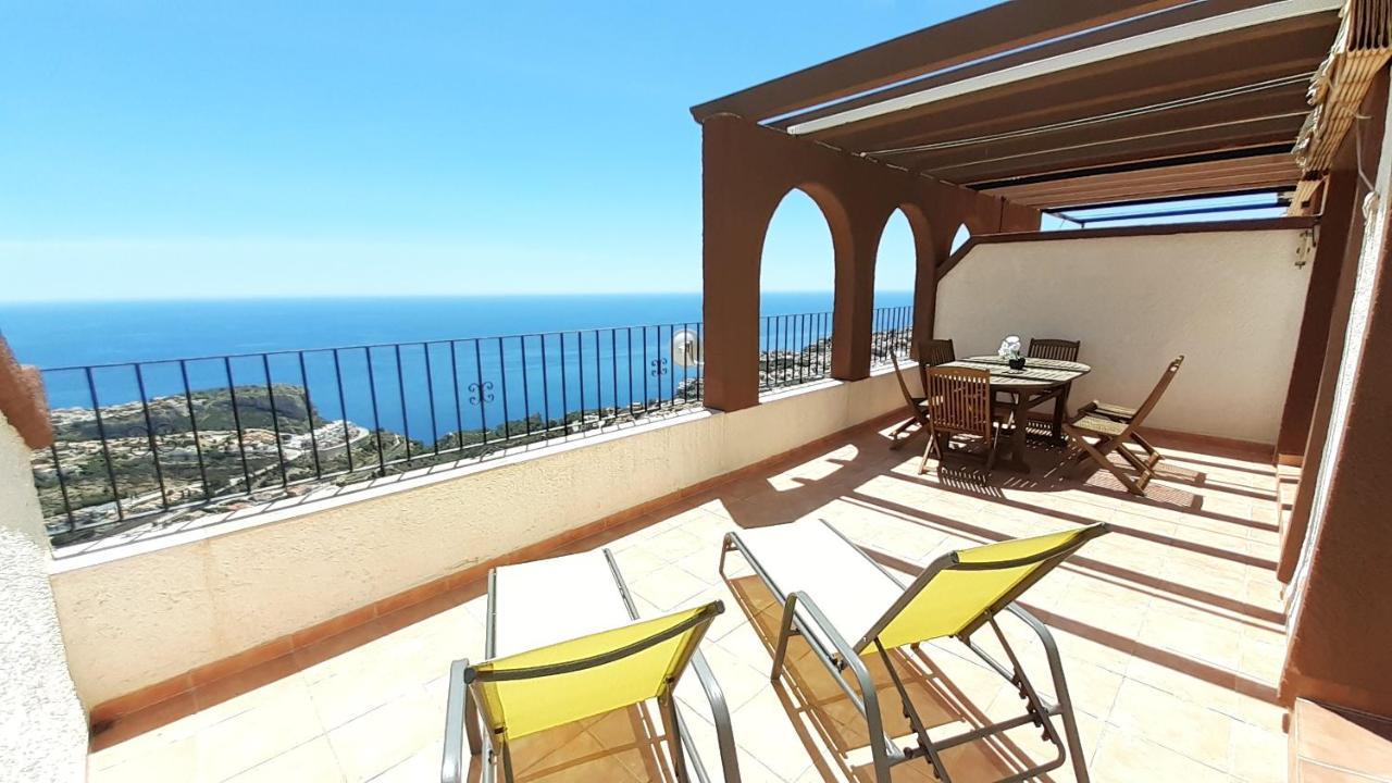 Panorama seaview apartment Cumbre del Sol Bagian luar foto